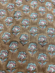 Cirelle Block Print Handloom Linen Fabric